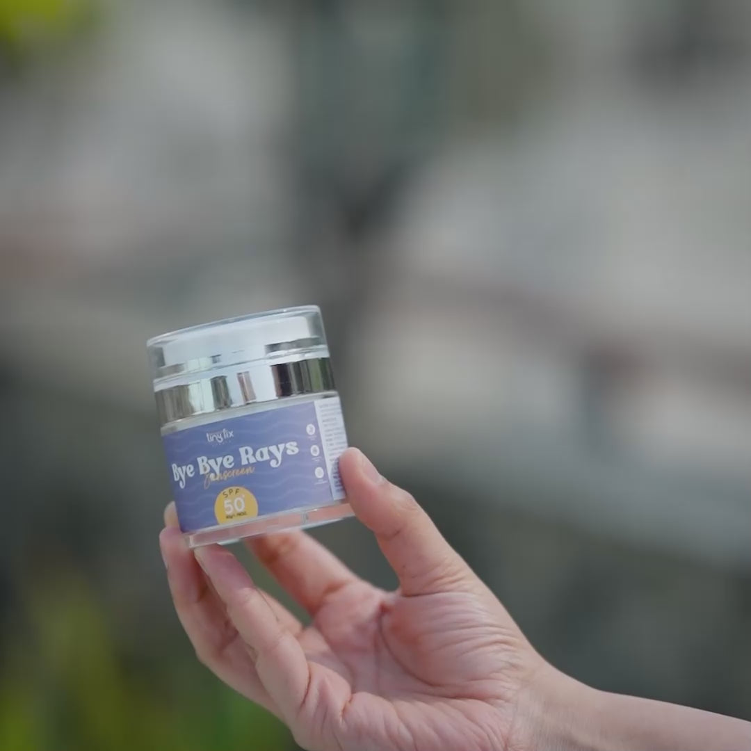 Bye Bye Rays Sunscreen | 50 SPF++++  Suitable for All Skin Types | With Hyaluronic Acid, Niacinamide & Vitamin E